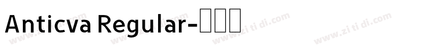 Anticva Regular字体转换